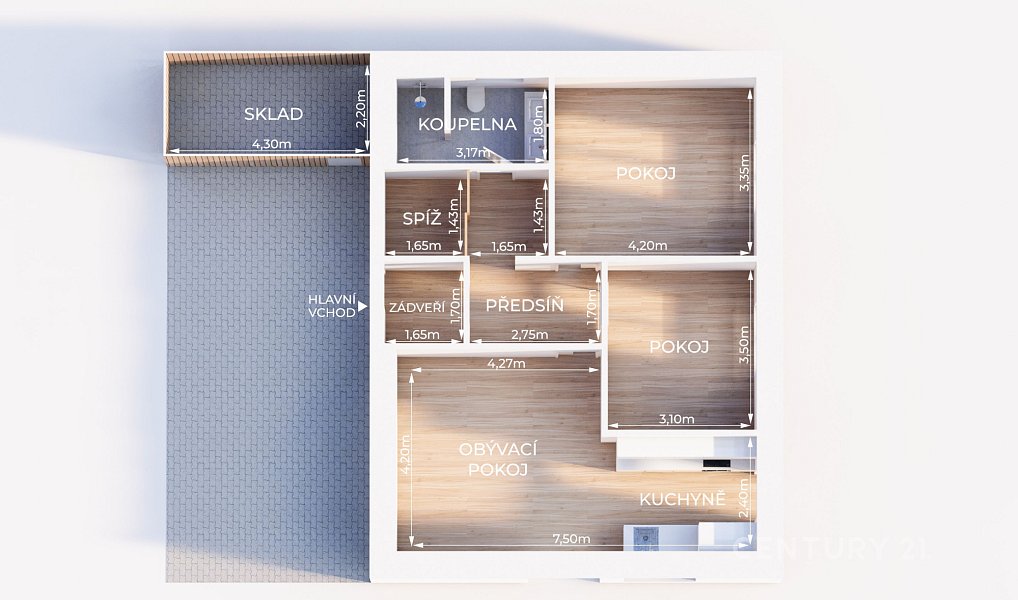 Prodej domu 119 m² s pozemkem 419 m², Veselá – náhled fotky 23