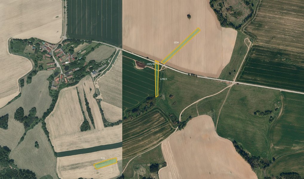 Prodej pole 24 814 m², Křešín – náhled fotky 3