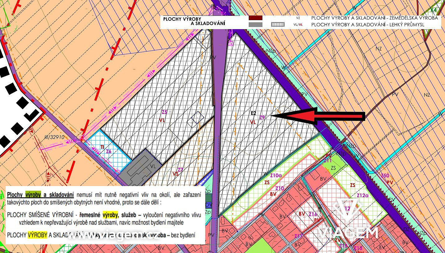 Prodej stavebního pozemku 2 784 m² – pohled 2