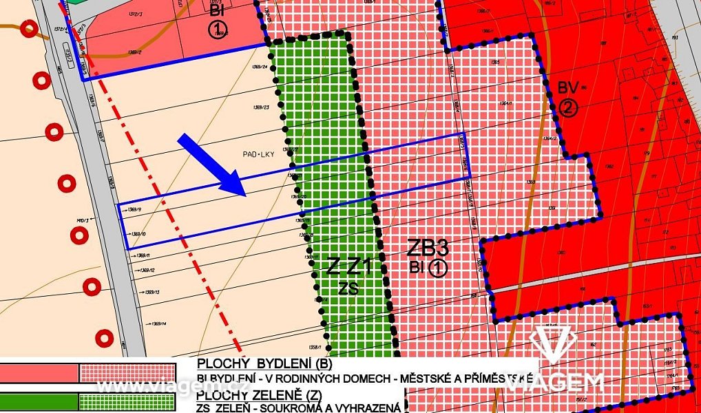 Prodej stavebního pozemku 5 184 m², Dub nad Moravou – náhled fotky 2