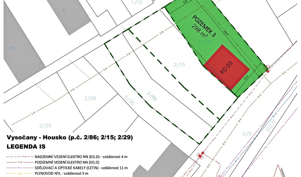 Prodej stavebního pozemku 298 m², Vysočany – náhled fotky 20