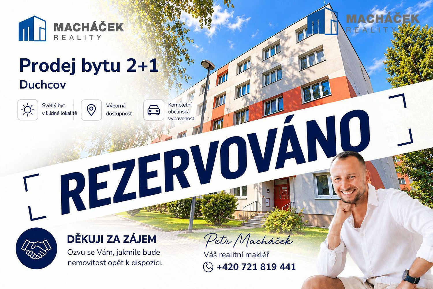 Prodej bytu 2+1 54 m² rezervováno