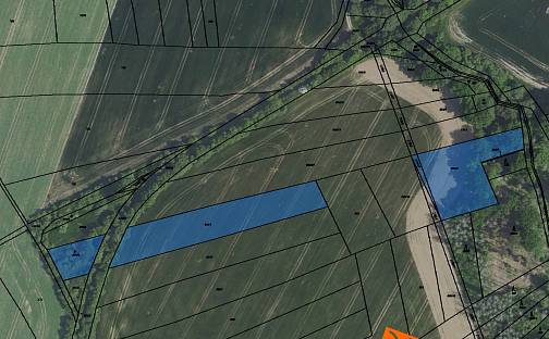 Prodej pole 7 549 m², Horní Kruty, okres Kolín