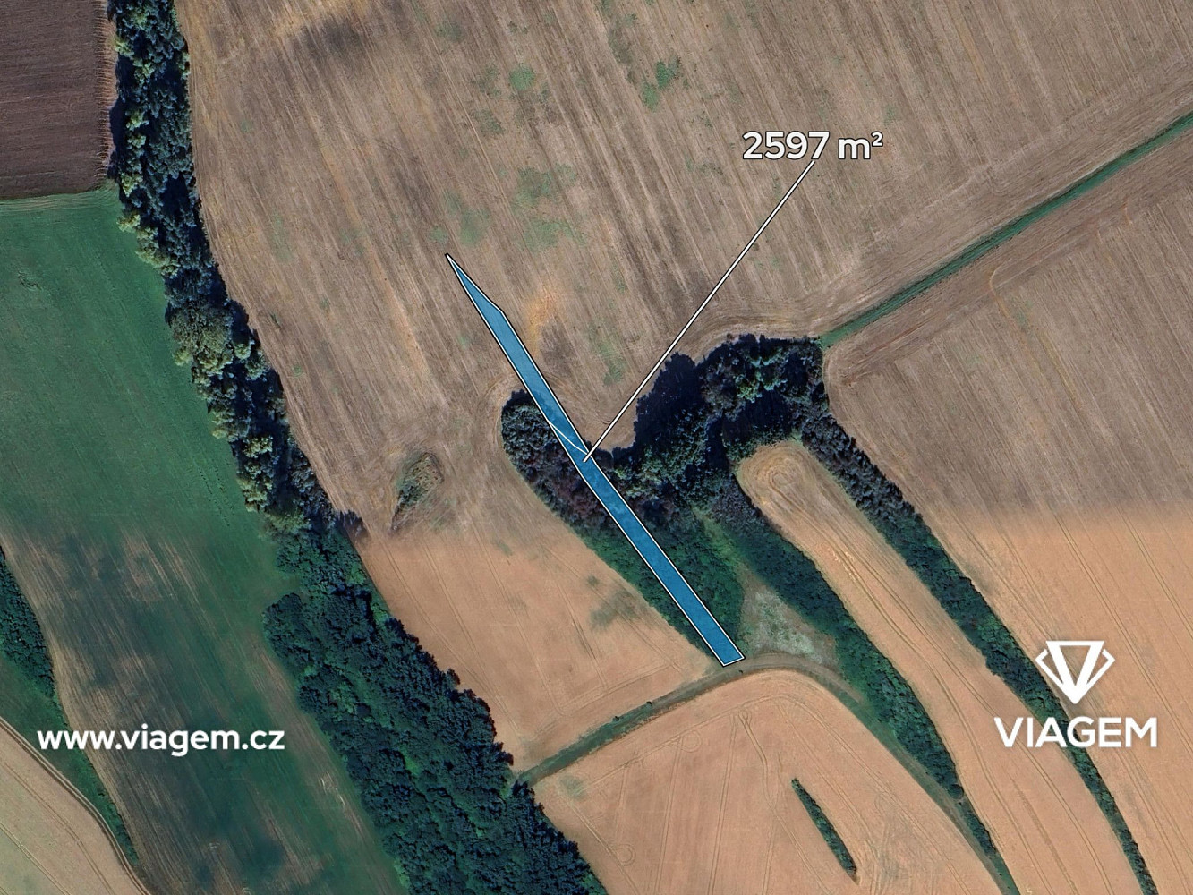 Prodej pole 973 m² – fotografie 2