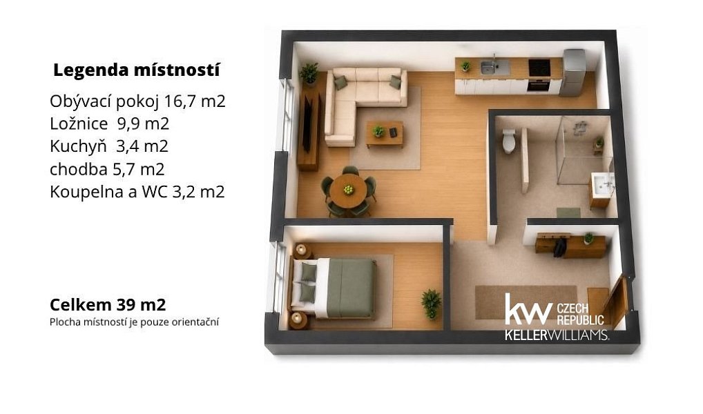 Prodej bytu 2+kk 39 m², Teplice – náhled fotky 16