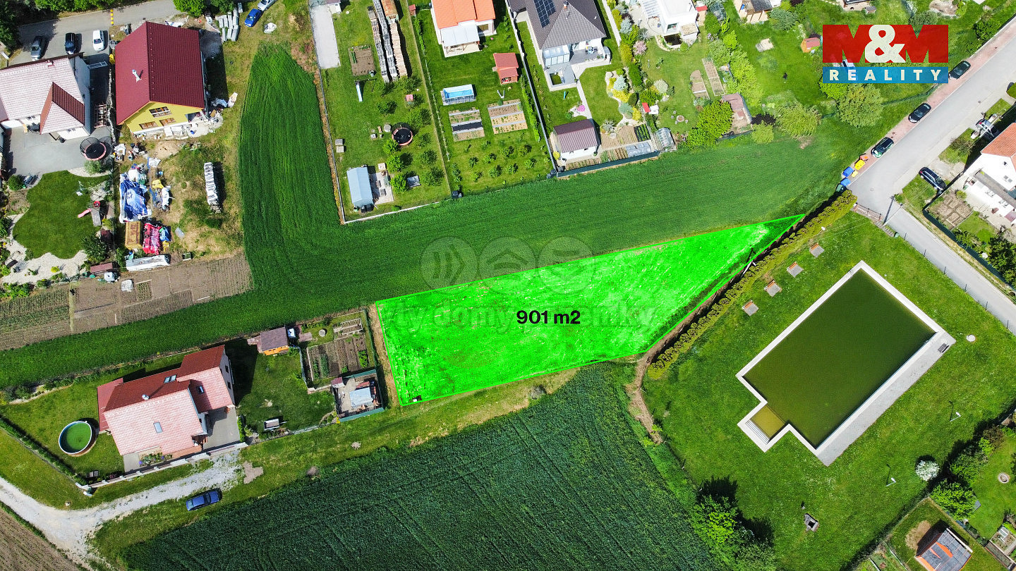 Prodej pozemku k bydlení, 901 m², Malhostovice – pohled 2