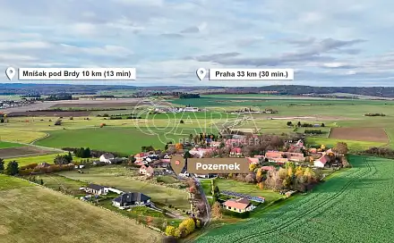 Prodej stavebního pozemku 859 m², Malá Hraštice, okres Příbram