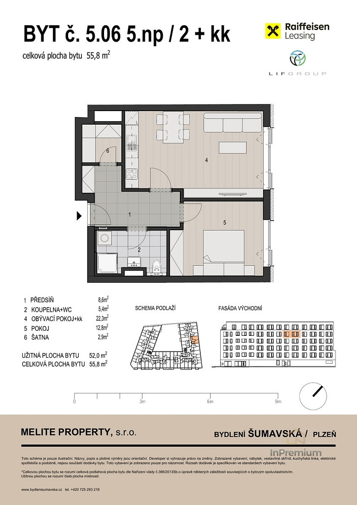 Prodej bytu 2+kk 56 m² – fotografie 3