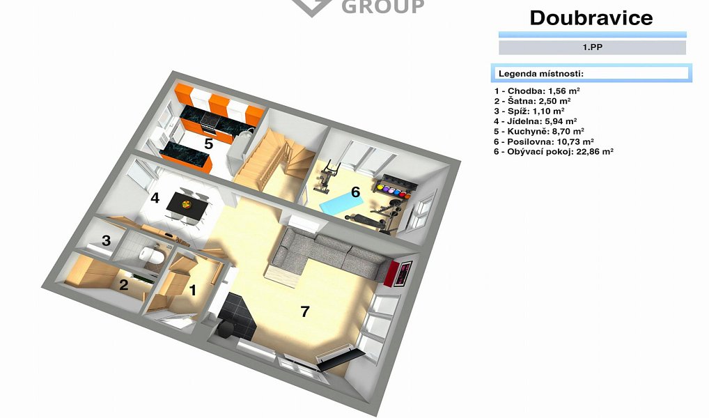 Prodej domu 114 m² s pozemkem 570 m², Doubravice – náhled fotky 11