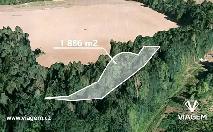 Prodej lesa 1 886 m², Neveklov, okres Benešov