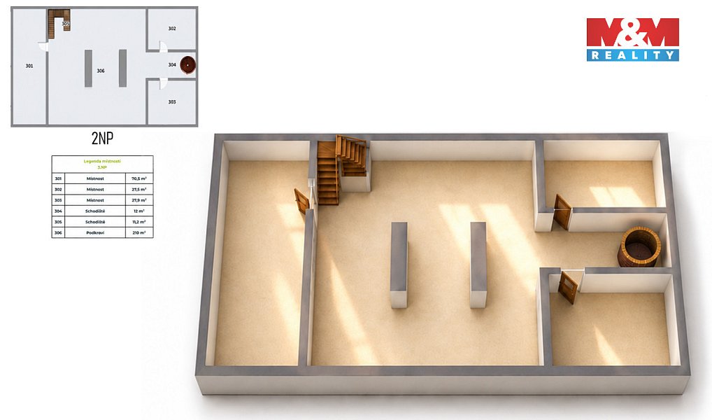 Prodej domu 963 m² s pozemkem 4 672 m², Dírná – náhled fotky 24