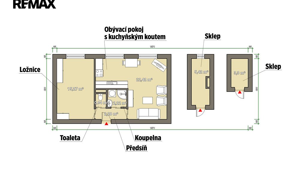 Prodej bytu 2+1 44 m², Heřmanova Huť – náhled fotky 17