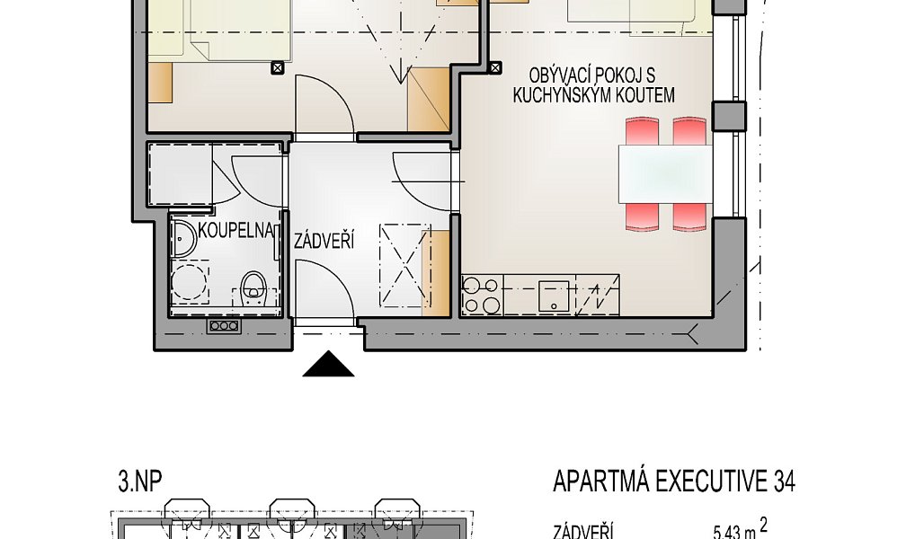 Prodej bytu 2+kk 49 m², Lipová-lázně – náhled fotky 14