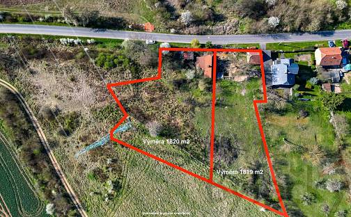 Prodej stavebního pozemku 1 820 m², Klučovská, Poříčany, okres Kolín