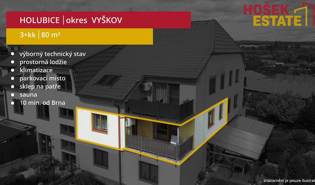 Prodej bytu 3+kk 80 m², Holubice – náhled fotky 22