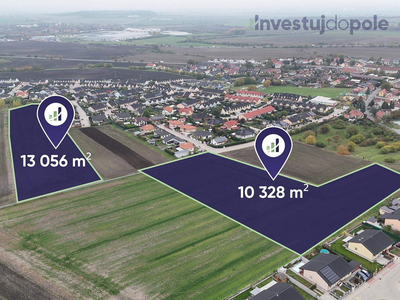 Prodej pole 23 384 m²