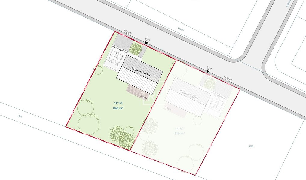Prodej stavebního pozemku 846 m², Vamberk – náhled fotky 4