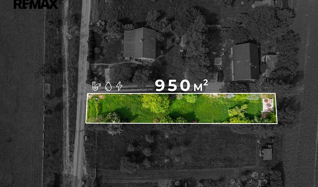 Prodej stavebního pozemku 950 m², Mořina – náhled fotky 2