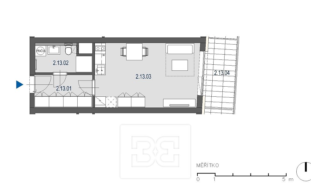 Pronájem bytu 1+kk 35 m², Brno – náhled fotky 13