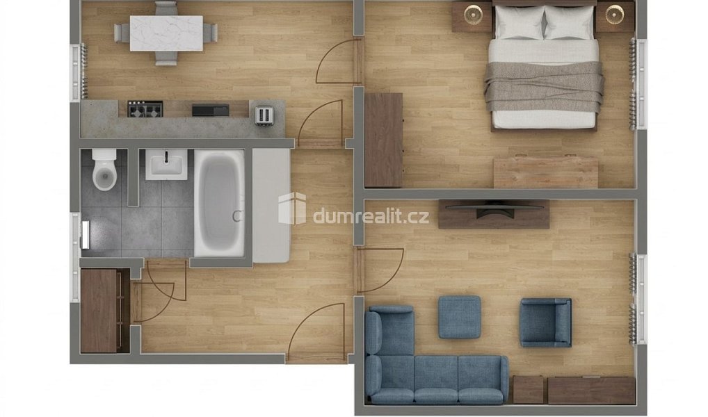 Prodej bytu 2+1 56 m², Rožnov pod Radhoštěm – fotka 1 z 16