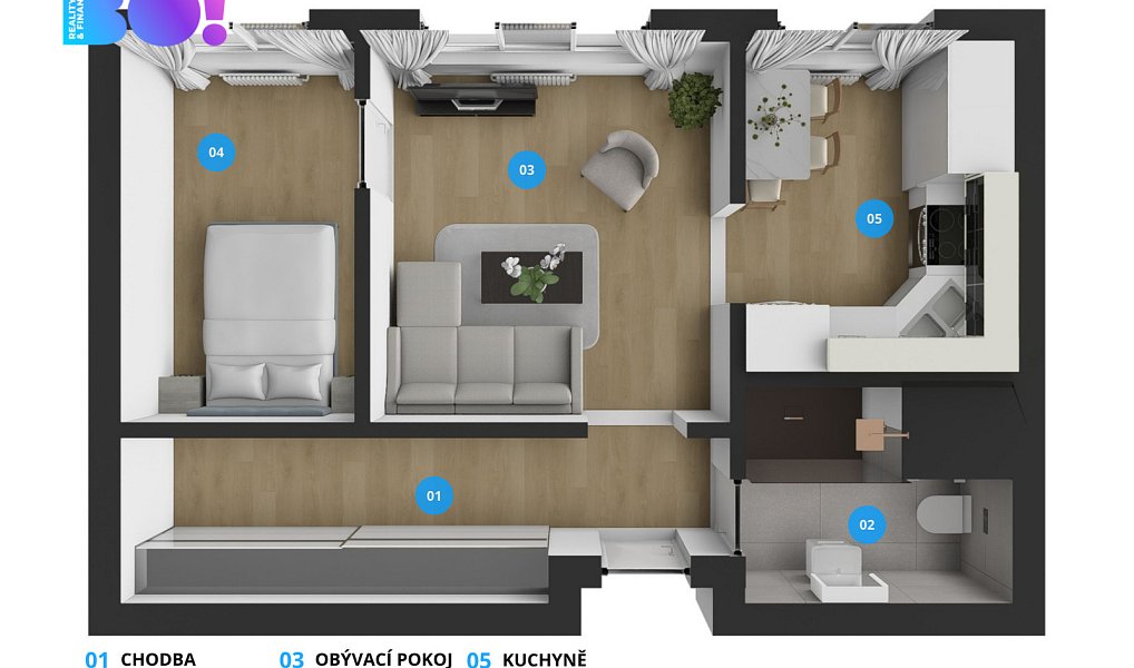 Prodej bytu 2+1 44 m², Třinec – náhled fotky 4