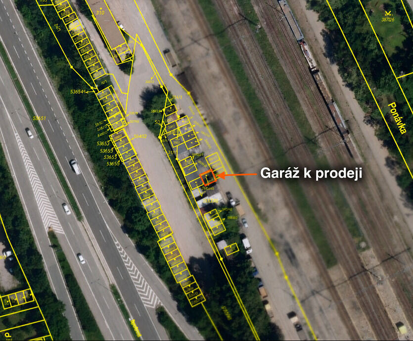 řadová garáž v Brně - Králově Poli rezervováno