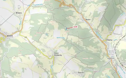 Dražba lesa 10 403 m², Bušín