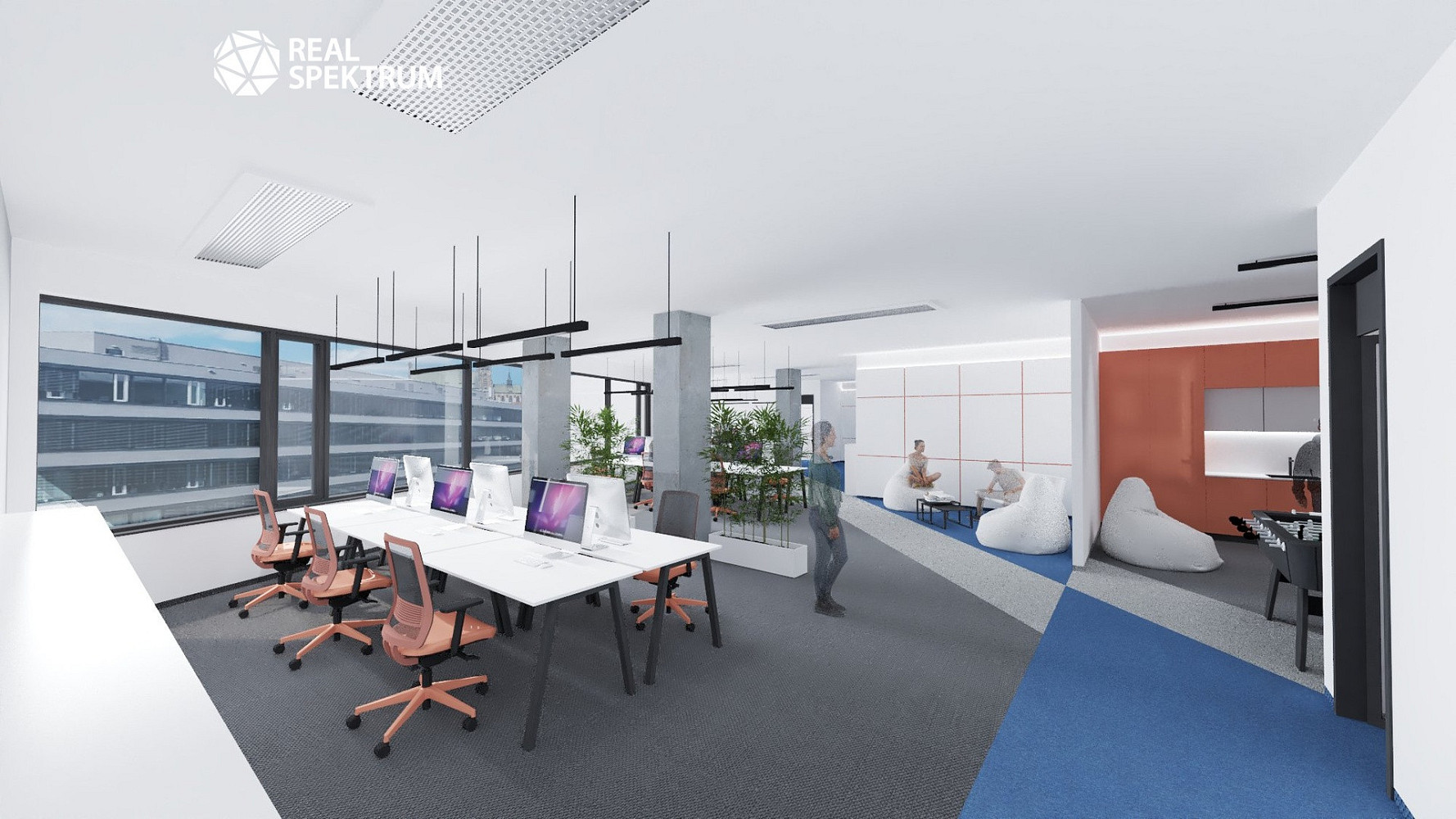 Pronájem kancelářských prostor 220 m², 7. NP, Nové Sady, Brno – pohled 5