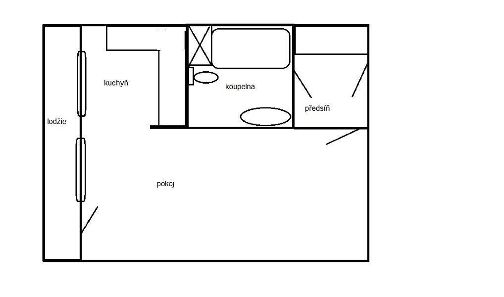 Pronájem bytu 1+kk 30 m², Teplice – náhled fotky 11