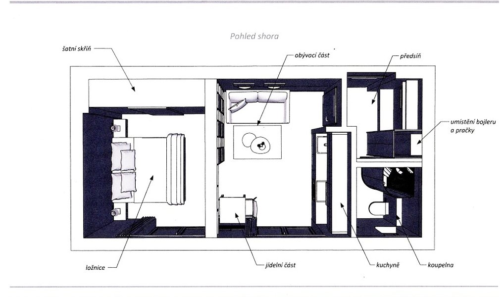 Pronájem bytu 1+kk 42 m², Praha – náhled fotky 11