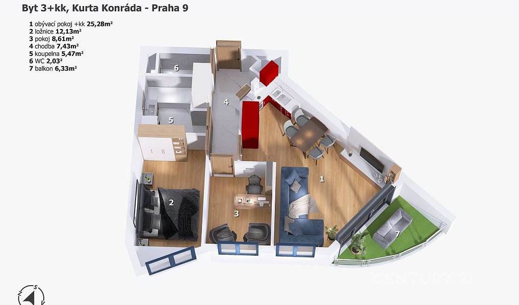 Prodej bytu 3+kk 65 m², Praha – náhled fotky 26