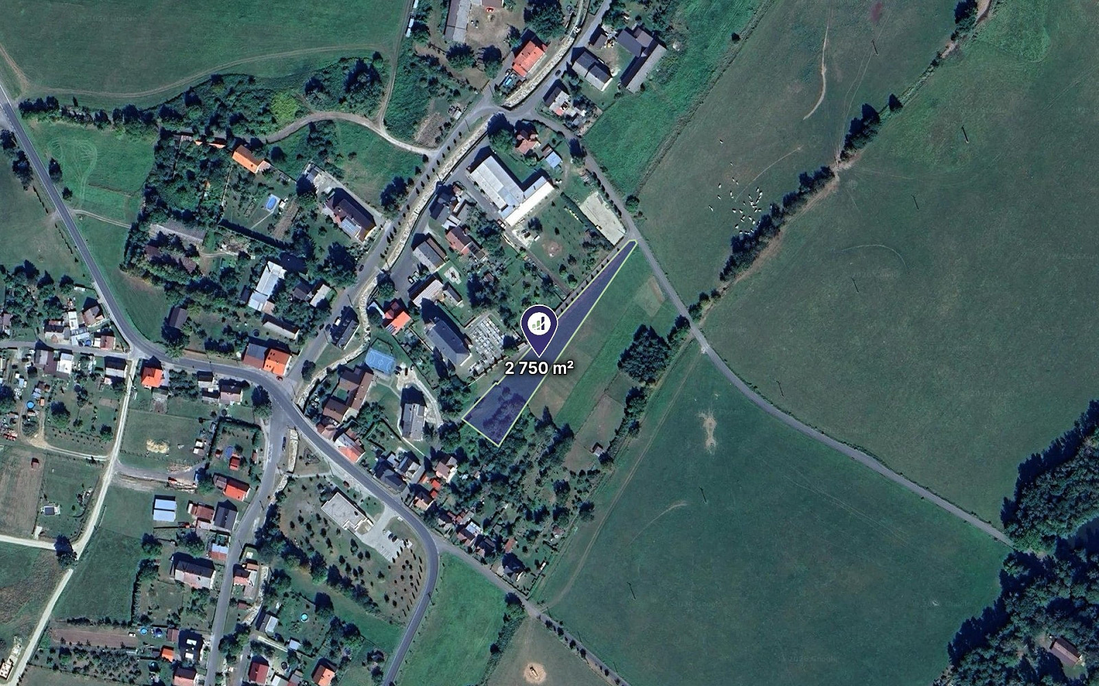 Prodej pole 2 750 m²
