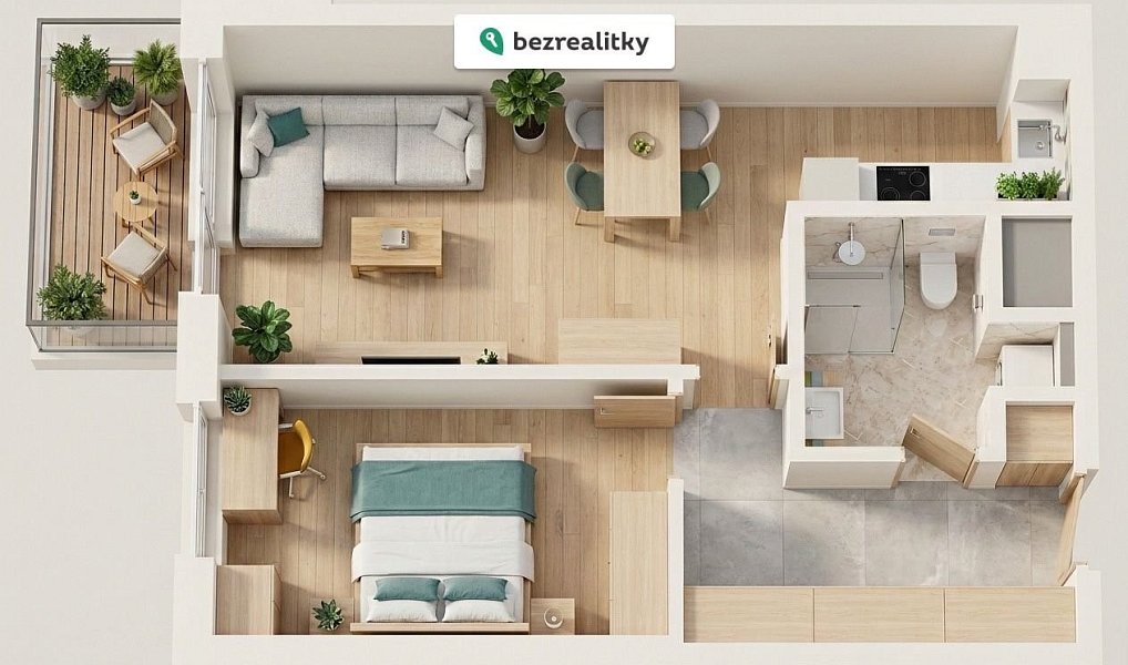 Prodej bytu 2+kk 60 m², Praha – náhled fotky 4