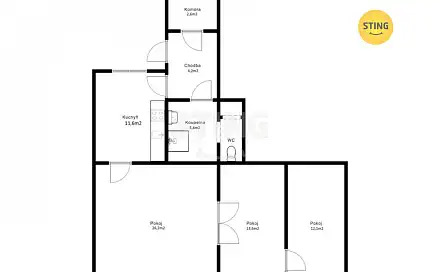 Prodej bytu 3+1 76 m², Brněnská, Hodonín