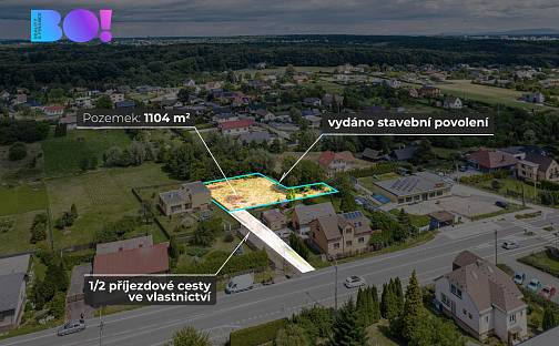 Prodej stavebního pozemku 1 104 m², Ostrava