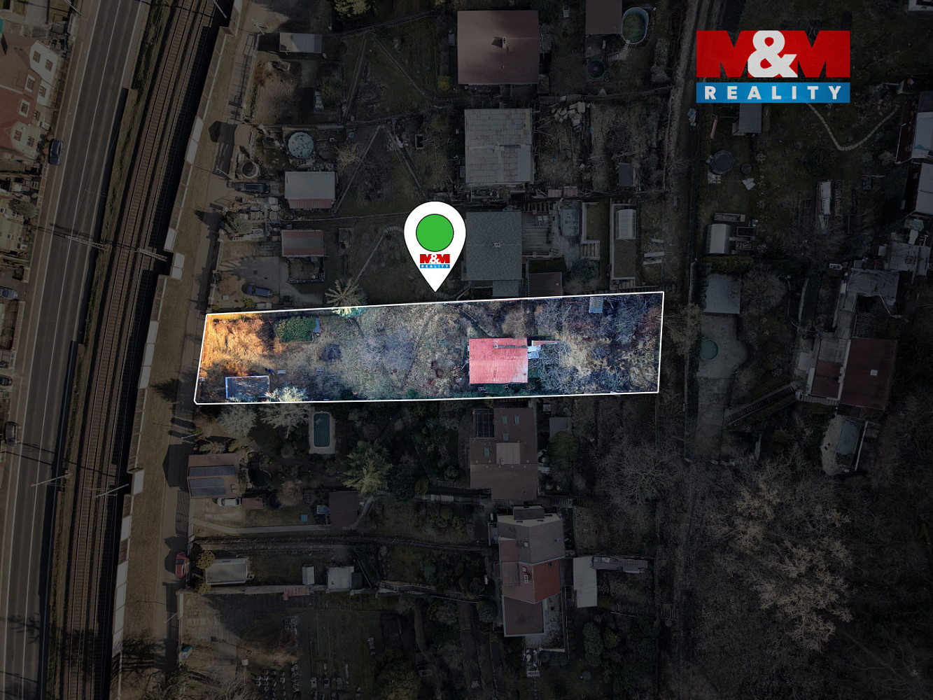 Prodej stavebního pozemku 1 194 m² – pohled 2