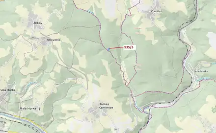 Dražba lesa 2 349 m², Vlastiboř