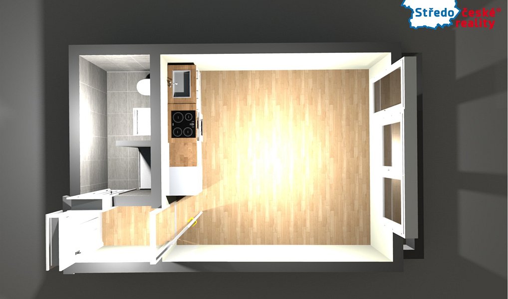 Pronájem bytu 1+kk 21 m², Ústí nad Labem – náhled fotky 5