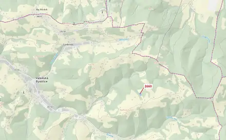 Dražba louky 2 510 m², Valašská Bystřice
