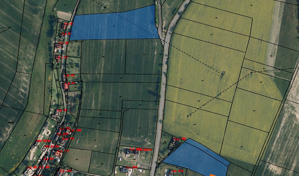 Prodej stavebního pozemku 4 853 m², Jenišovice – fotka 1 z 3