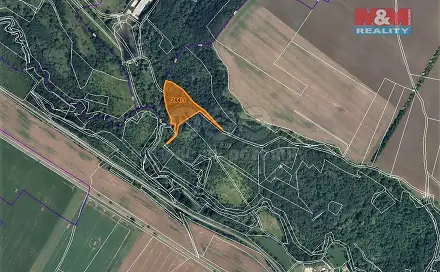 Prodej lesa 10 077 m², Žiželice, okres Louny