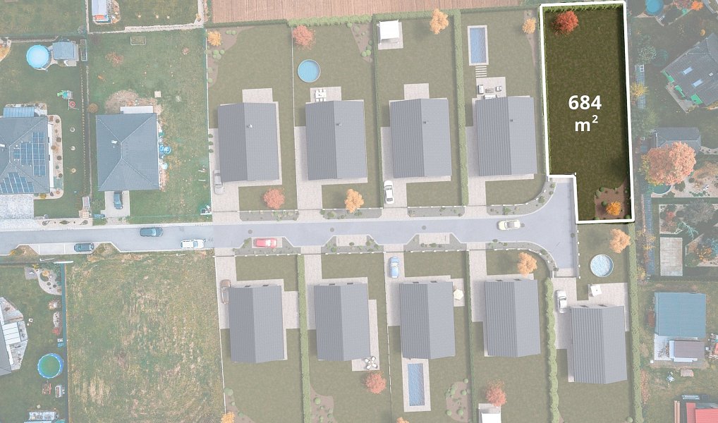 Prodej stavebního pozemku 684 m², Labské Chrčice – fotka 1 z 18