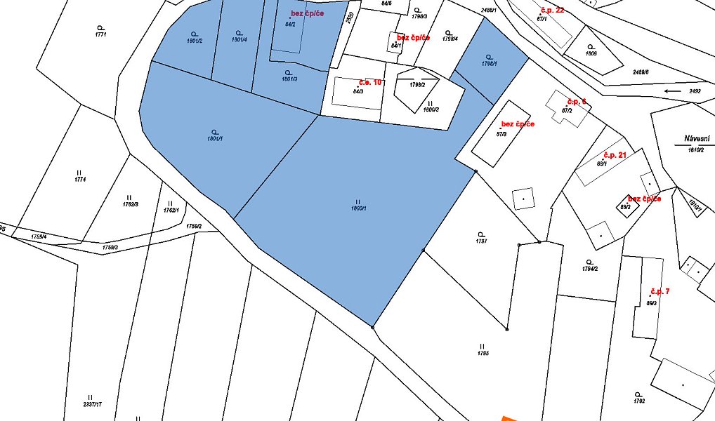 Prodej stavebního pozemku 471 m², Chrášťany – náhled fotky 2