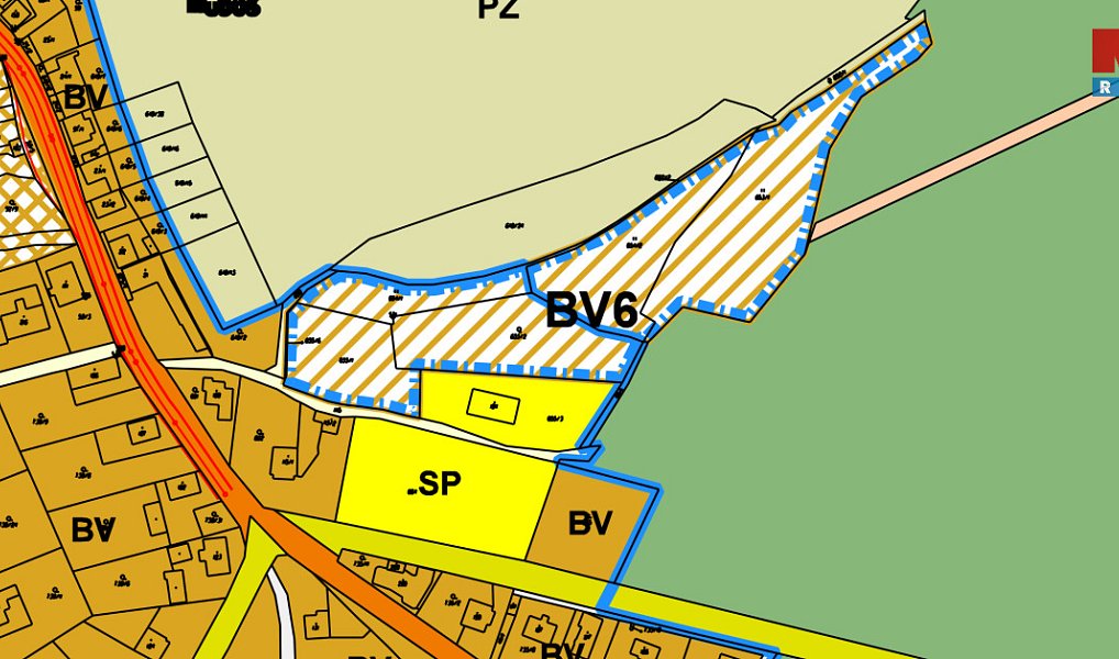 Prodej stavebního pozemku 2 827 m², Hluboš – náhled fotky 2