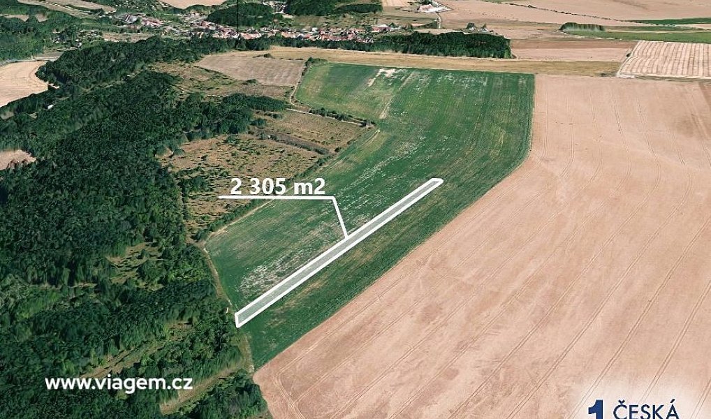 Prodej pole 2 305 m², Silůvky – náhled fotky 2