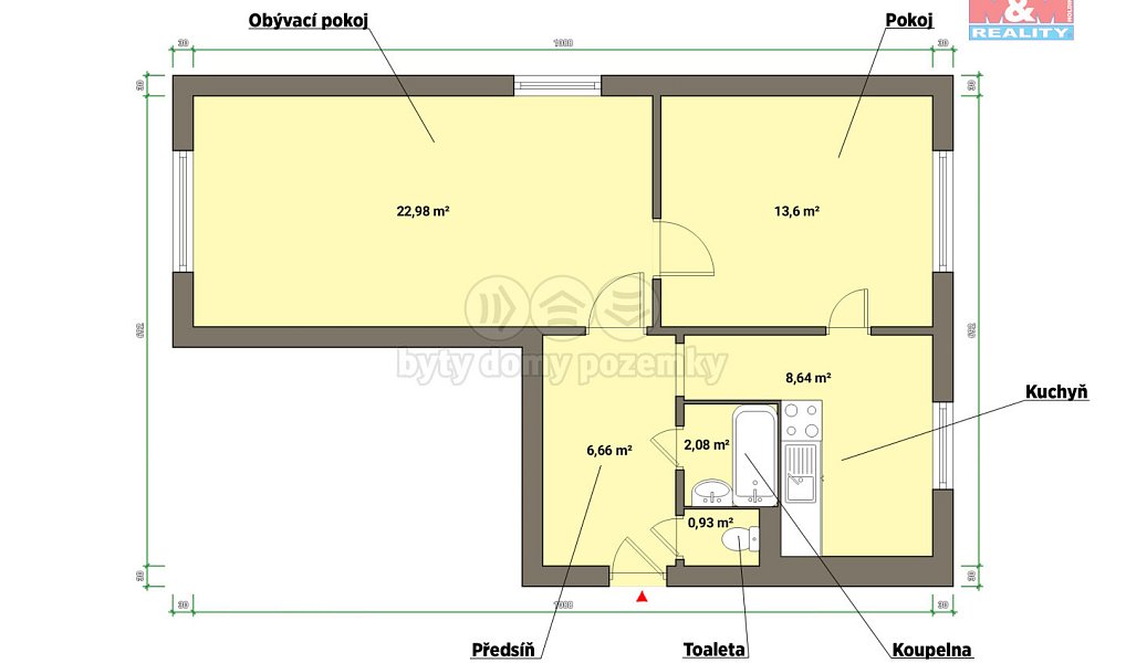 Prodej bytu 2+1 55 m², Toužim – náhled fotky 3