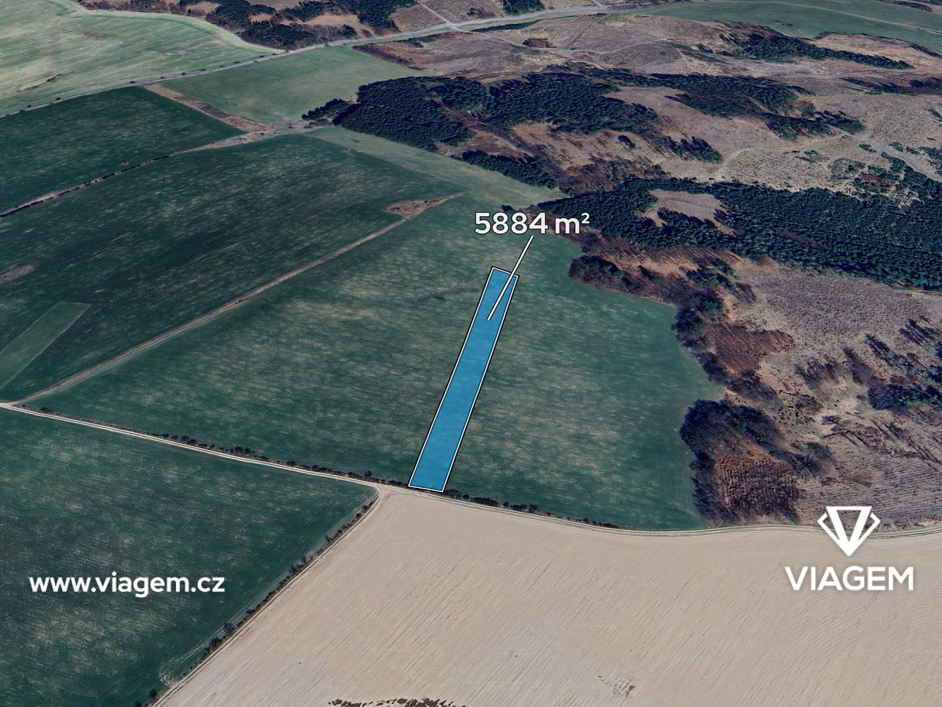 Prodej pole 5 884 m²