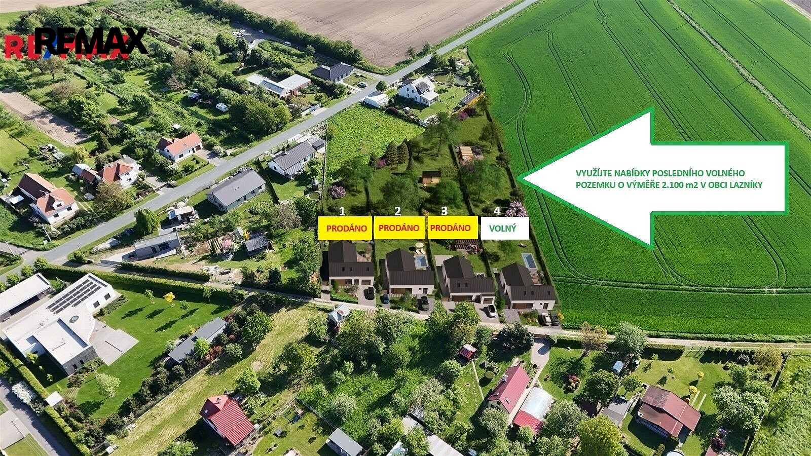 Prodej stavebního pozemku 2 100 m²
