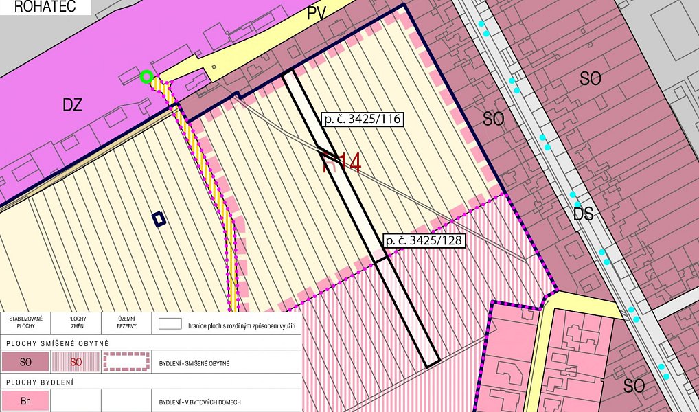 Prodej stavebního pozemku 2 064 m², Rohatec – náhled fotky 2
