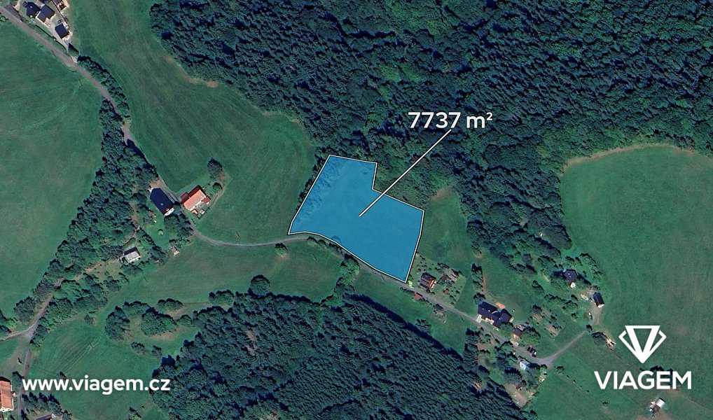 Prodej zahrady 1 289 m², Cotkytle – náhled fotky 2